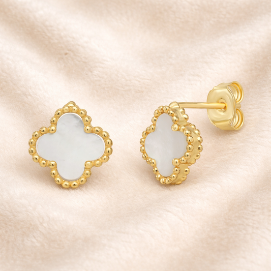 Sterling Silver Clover Earrings