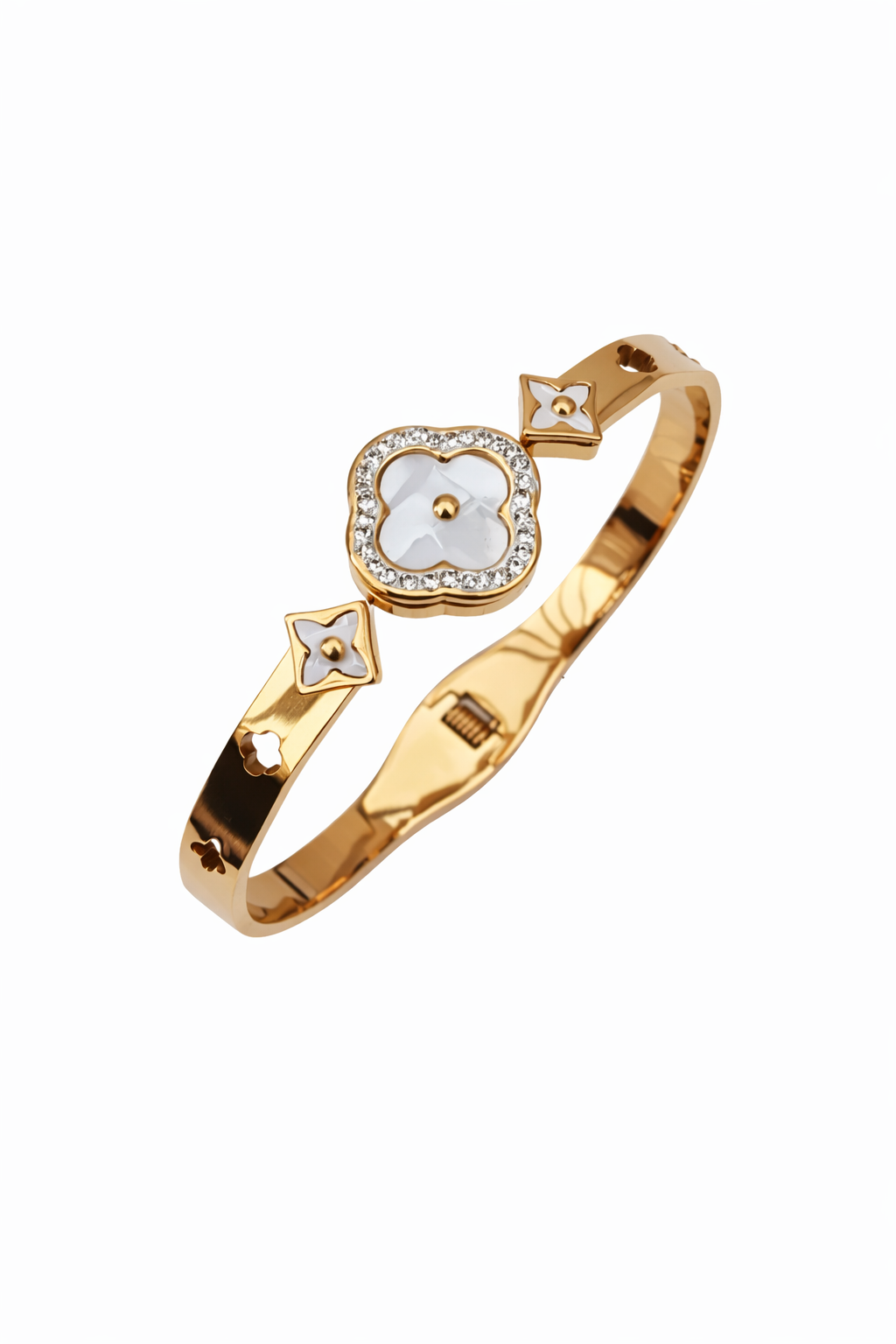 Clover Crystal Bangle