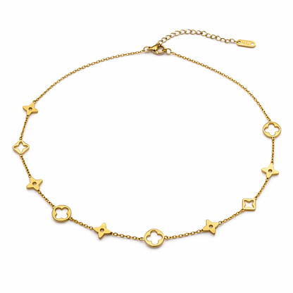 Clover And Star Necklace