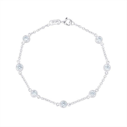Cz Link Bracelet