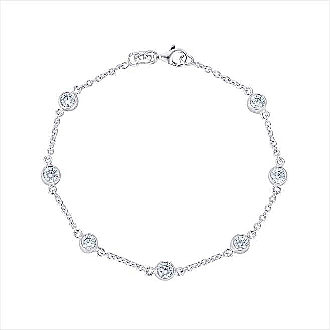 Cz Link Bracelet