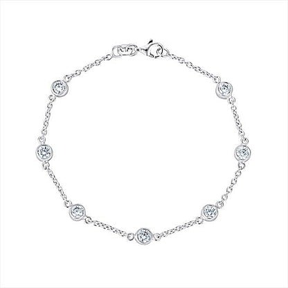Cz Link Bracelet
