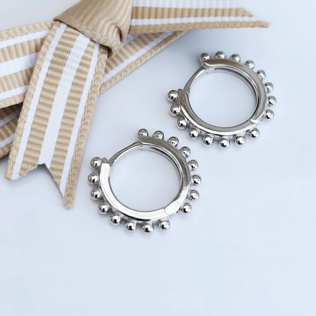 Beaded Hoop Earrings