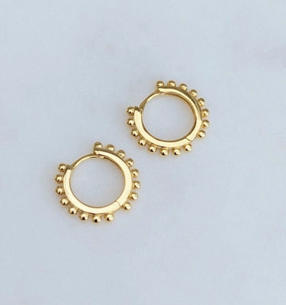 Beaded Hoop Earrings