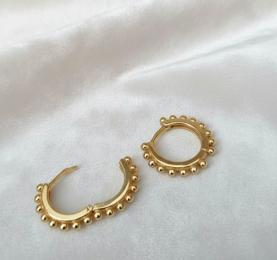 Beaded Hoop Earrings