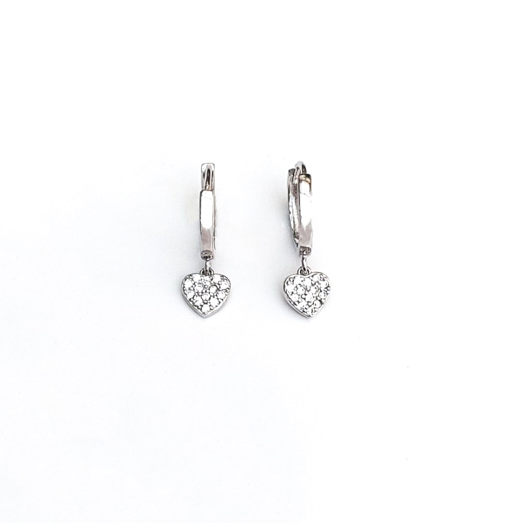 Heart Huggie Earrings