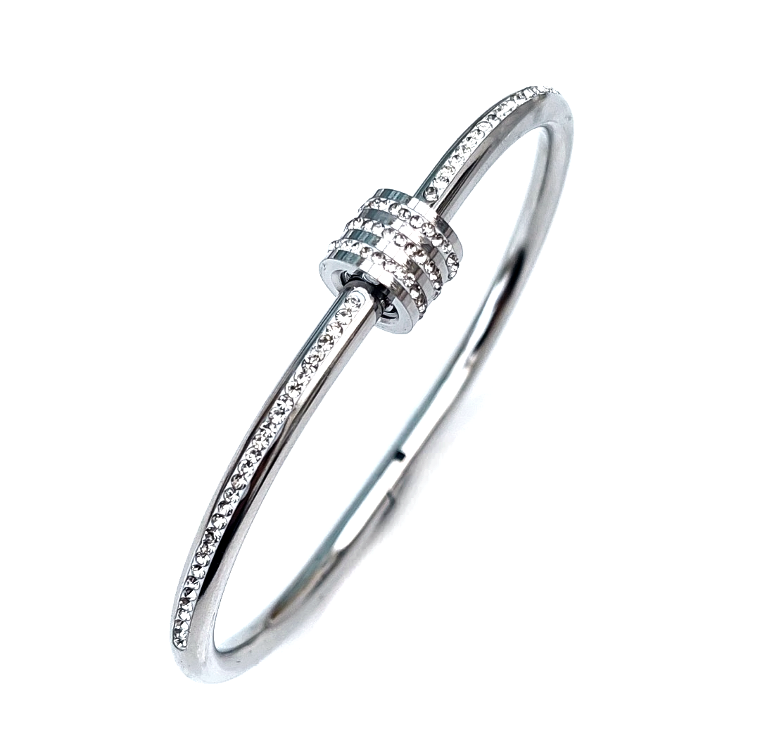 Cz Screw Bangle