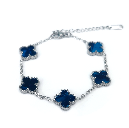 Blue Clover Bracelet