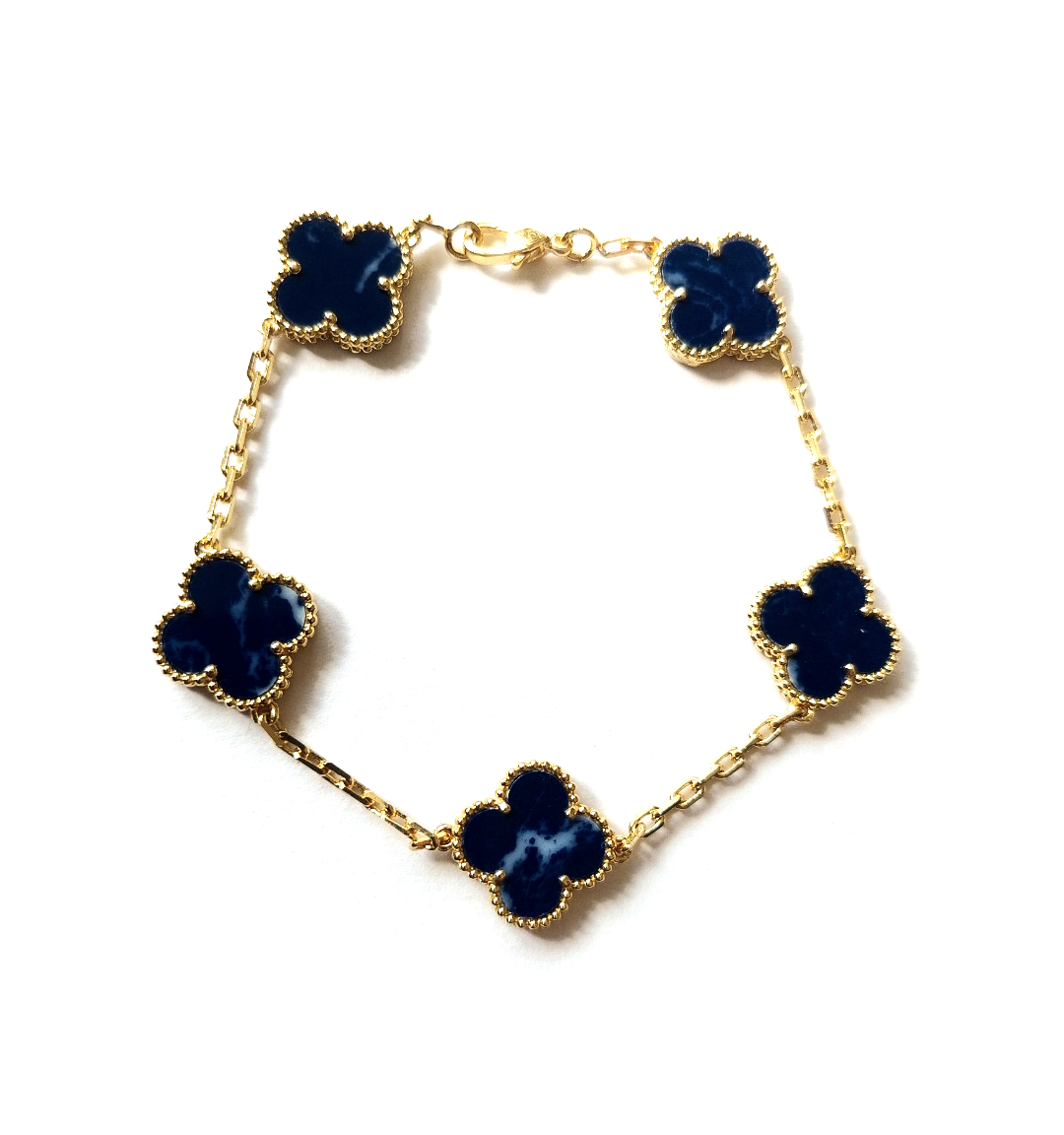 Navy Clover Bracelet - Luxe Collection