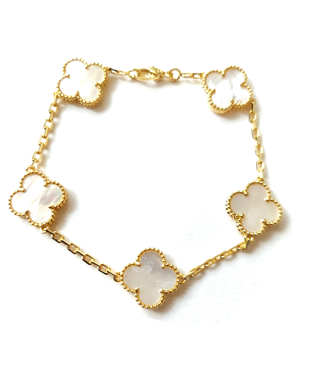 Pearl Clover Bracelet