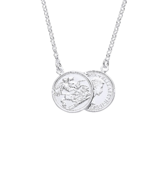 Double Coin Necklace