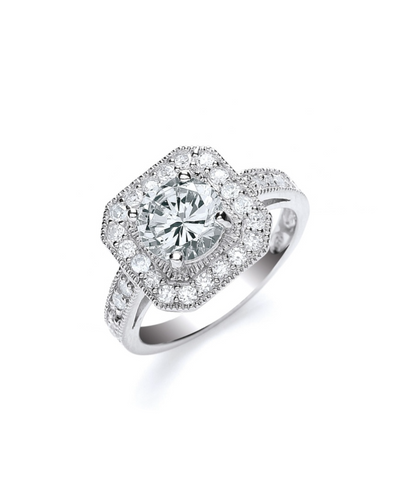 Cz Square Ring