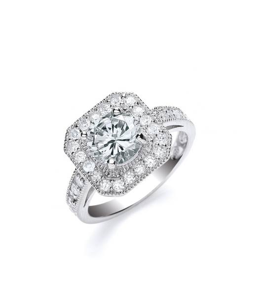 Cz Square Ring