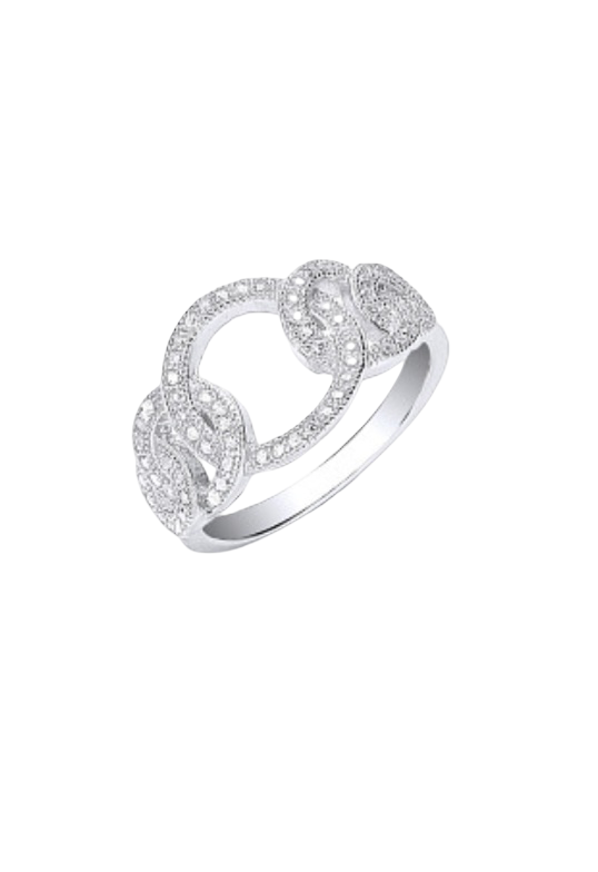 Cz Circle Ring