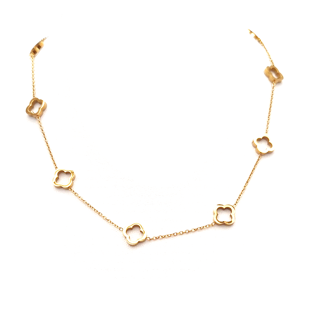 Cut Out Clover Necklace