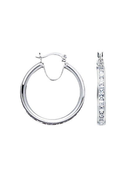 Crystal Hoop Earrings