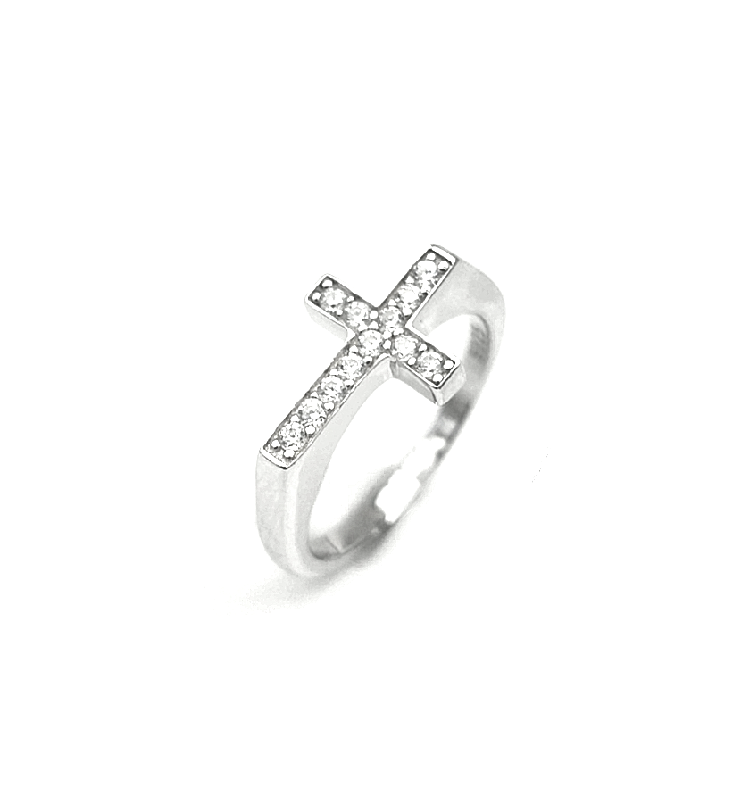 Cross Cz Ring