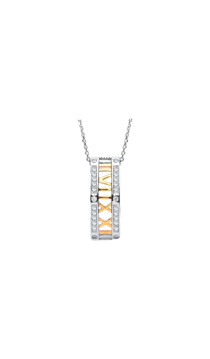 Sterling Silver Roman Necklace