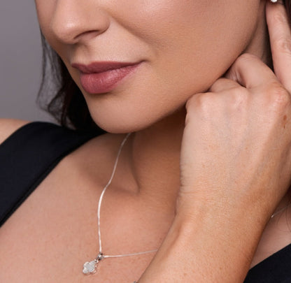 Sterling Silver Clover Necklace