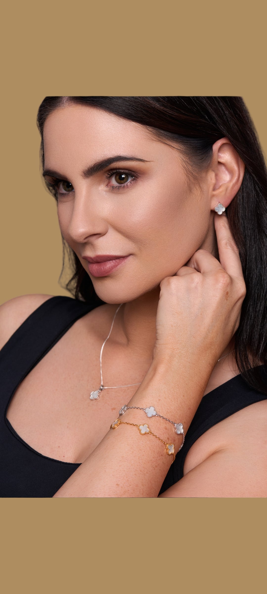 Sterling Silver Clover Bracelet