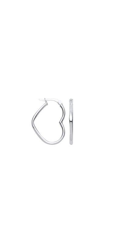 Heart Hoop Earrings