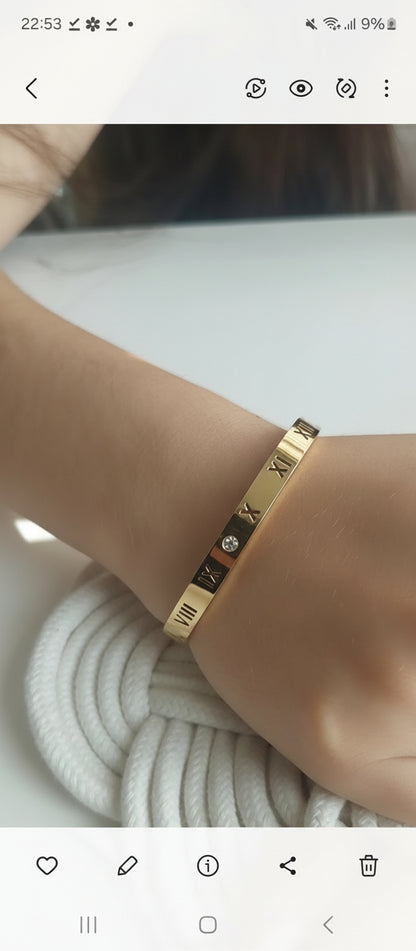 Roman Numerals Bangle