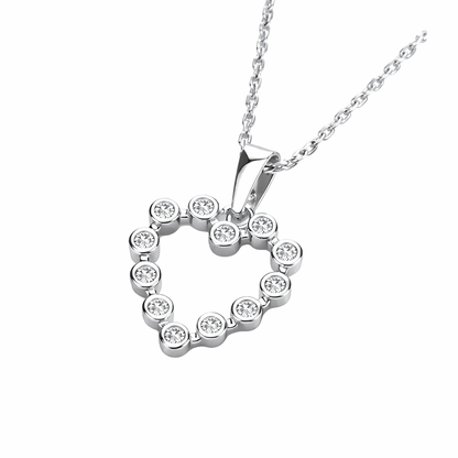 Heart Cz Necklace