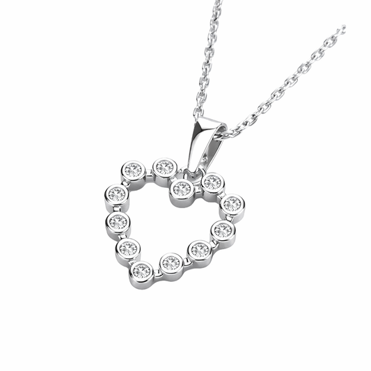 Heart Cz Necklace