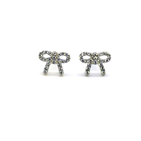 Cz Bow Earrings