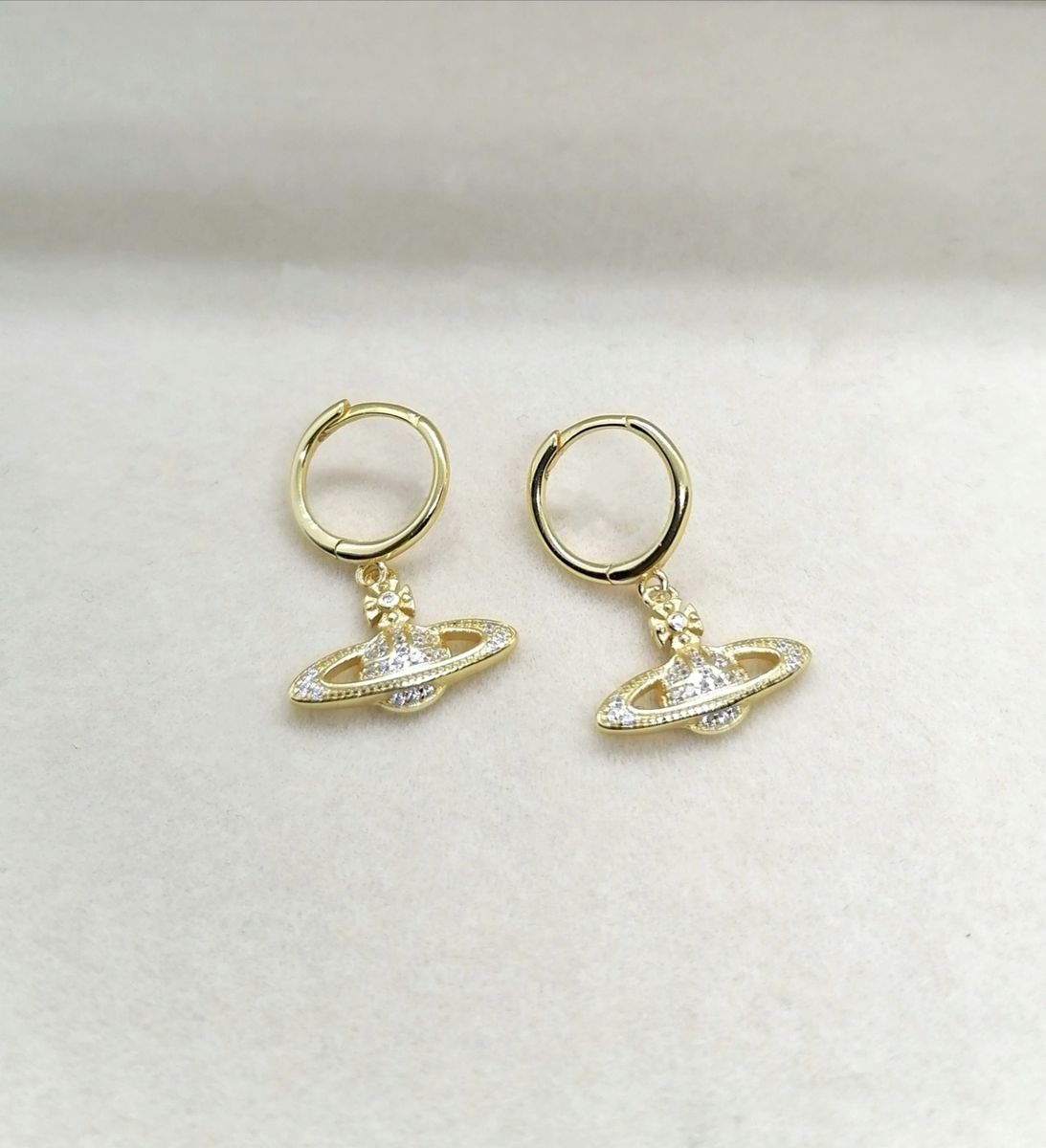 Planet Huggie Earrings