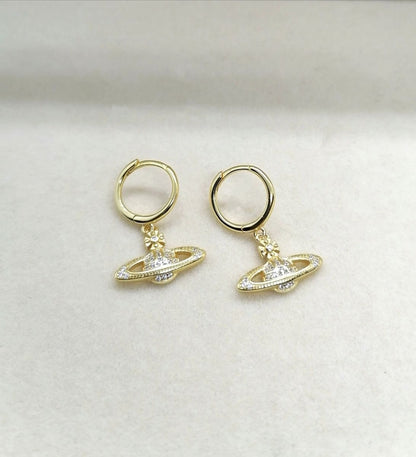 Planet Huggie Earrings