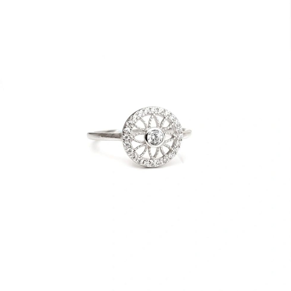 Cz Circle Ring