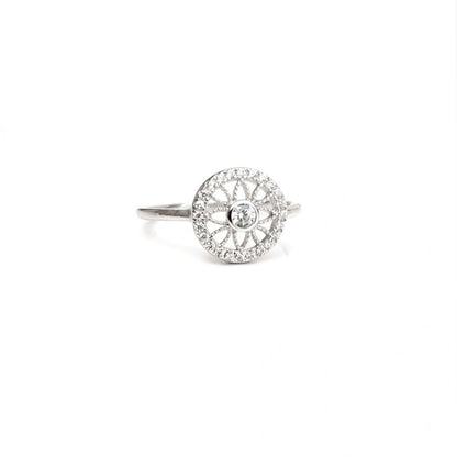 Cz Circle Ring