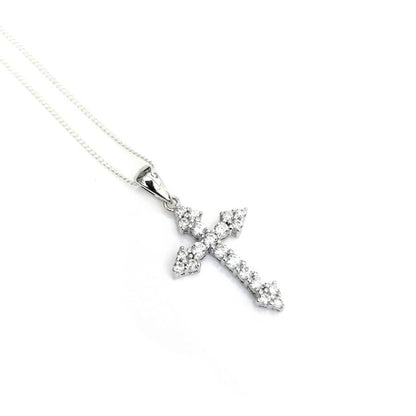 Cz Fancy Cross Pendant
